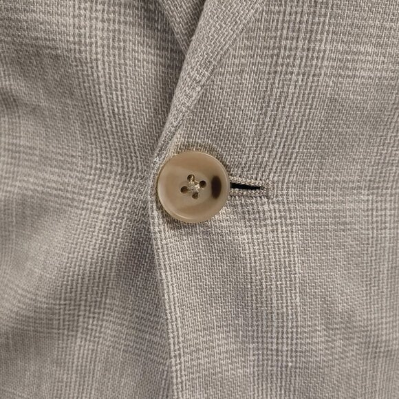 Banana Republic Linen Blend Glen Check 2-Piece Suit 36S - Pants W30xL26 - Picture 6 of 16